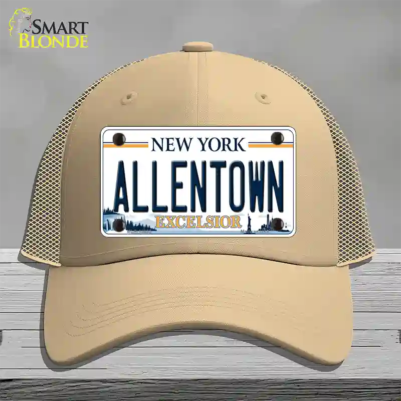 Allentown Excelsior New York Novelty License Plate Hat Tag Mesh Khaki