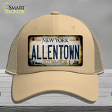 Allentown Excelsior New York Rusty Novelty License Plate Hat Tag Mesh Khaki