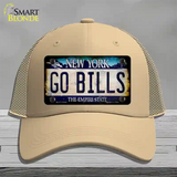 Go Bills New York Rusty Novelty License Plate Hat Tag Mesh Khaki