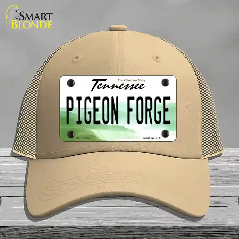 Pigeon Forge Tennessee Novelty License Plate Hat Tag Mesh Khaki