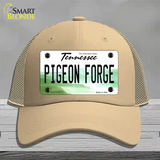 Pigeon Forge Tennessee Novelty License Plate Hat Tag Mesh Khaki