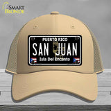San Juan Puerto Rico Black Novelty License Plate Hat HAT-MLP-14297