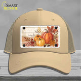 Autumn Pumpkins & Leaves Novelty License Plate Hat HAT-MLP-14516