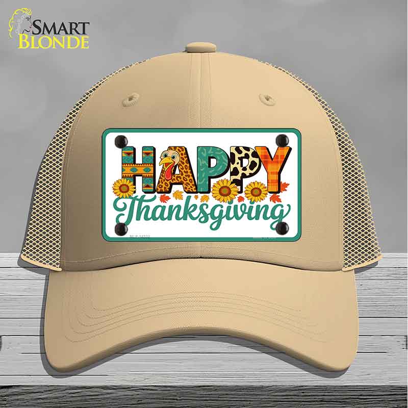 Happy Thanksgiving Novelty License Plate Hat HAT-MLP-14532