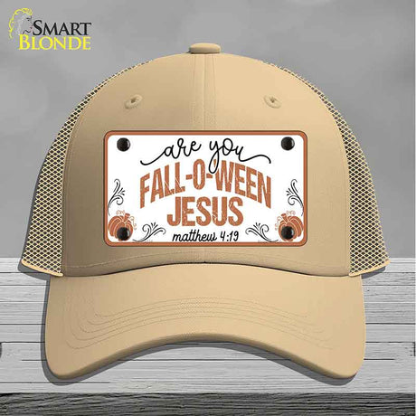 Fall-o-ween Jesus Novelty License Plate Hat HAT-MLP-14534