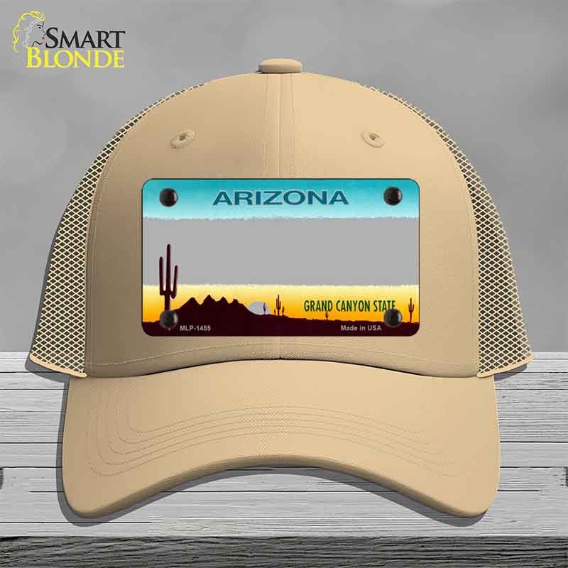 Arizona Gray State Blank Novelty License Plate Hat HAT-MLP-1455