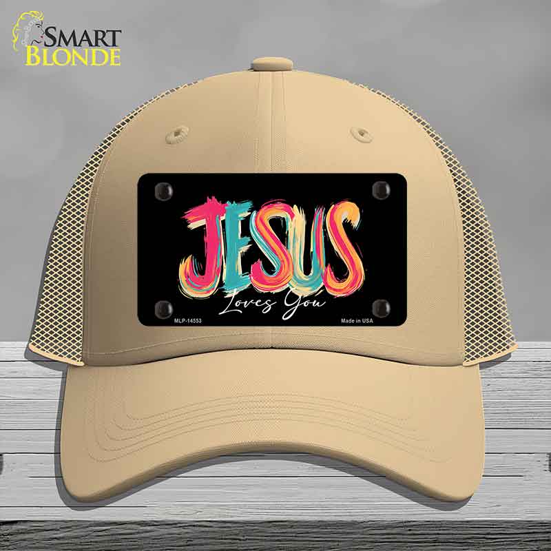Jesus Loves You Novelty License Plate Hat HAT-MLP-14553