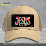 Jesus Loves You Novelty License Plate Hat HAT-MLP-14553