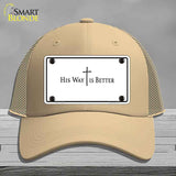 His Way is Better Novelty License Plate Hat HAT-MLP-14559