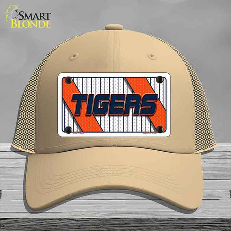 TIGERS Graphic Novelty License Plate Hat HAT-MLP-14574 Mesh Khaki