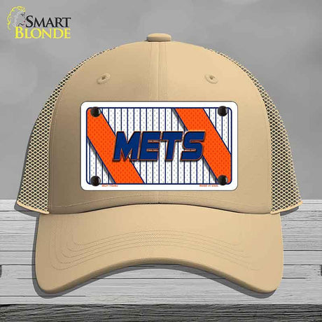 METS Graphic Novelty License Plate Hat HAT-MLP-14582 Mesh Khaki