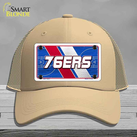 76ERS Graphic Novelty License Plate Hat HAT-MLP-14617 Mesh Khaki
