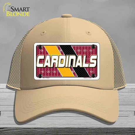 CARDINALS Graphic Novelty License Plate Hat HAT-MLP-14625 Mesh Khaki