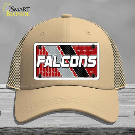 FALCONS Graphic Novelty License Plate Hat HAT-MLP-14626 Mesh Khaki