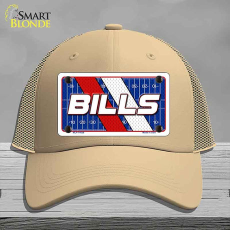 BILLS Graphic Novelty License Plate Hat HAT-MLP-14628 Mesh Khaki