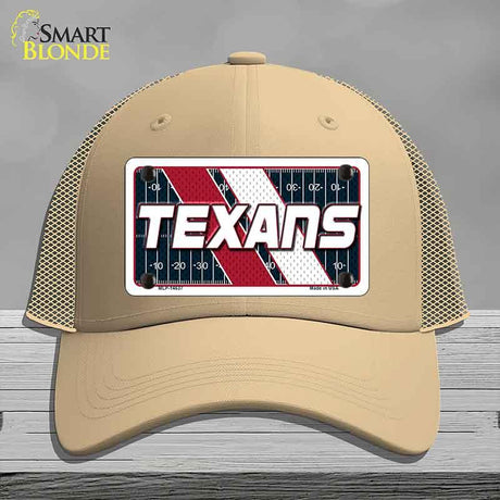TEXANS Graphic Novelty License Plate Hat HAT-MLP-14637 Mesh Khaki