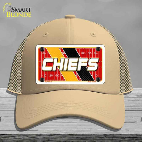 CHIEFS Graphic Novelty License Plate Hat HAT-MLP-14640 Mesh Khaki