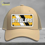 STEELERS Graphic Novelty License Plate Hat HAT-MLP-14651 Mesh Khaki
