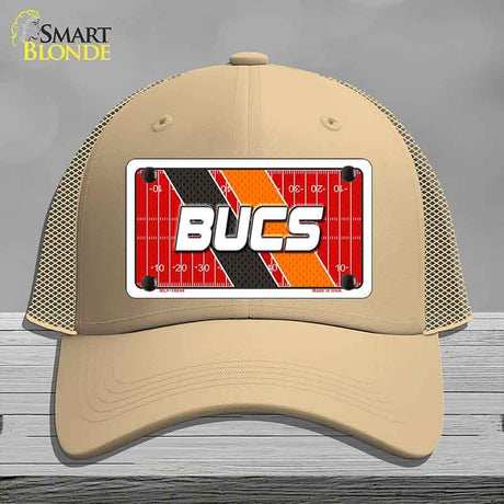 BUCS Graphic Novelty License Plate Hat HAT-MLP-14654 Mesh Khaki