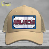 AVALANCHE Graphic Novelty License Plate Hat HAT-MLP-14663 Mesh Khaki