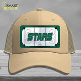 STARS Graphic Novelty License Plate Hat HAT-MLP-14665 Mesh Khaki