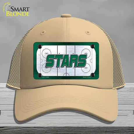 STARS Graphic Novelty License Plate Hat HAT-MLP-14665 Mesh Khaki