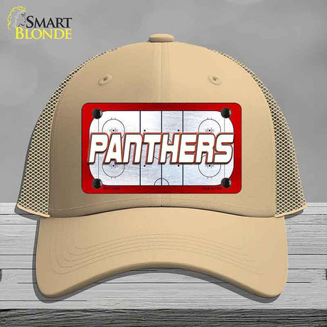 PANTHERS Graphic Novelty License Plate Hat HAT-MLP-14668 Mesh Khaki