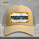 PREDATORS Graphic Novelty License Plate Hat HAT-MLP-14672 Mesh Khaki