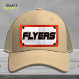 FLYERS Graphic Novelty License Plate Hat HAT-MLP-14677 Mesh Khaki