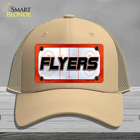 FLYERS Graphic Novelty License Plate Hat HAT-MLP-14677 Mesh Khaki