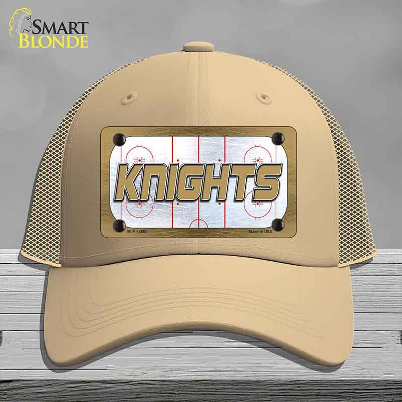 KNIGHTS Graphic Novelty License Plate Hat HAT-MLP-14686 Mesh Khaki