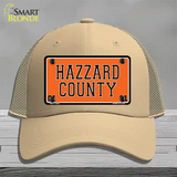 Hazard County Novelty License Plate Hat Mesh / Khaki
