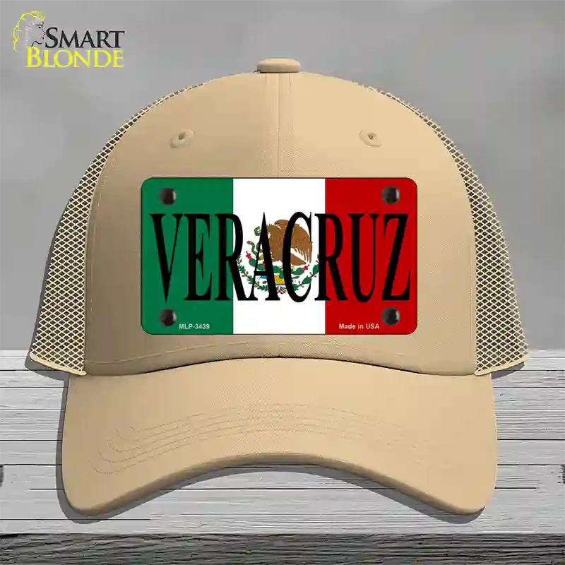 Veracruz Novelty License Plate Hat Mesh / Khaki