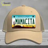 Mamacita Arizona Novelty License Plate Hat Mesh / Khaki