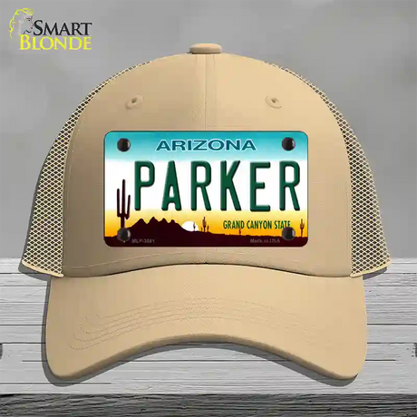 Parker Arizona Novelty License Plate Hat Mesh / Khaki
