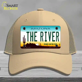 The River Arizona Novelty License Plate Hat Mesh / Khaki