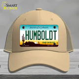 Humboldt Arizona Novelty License Plate Hat Mesh / Khaki