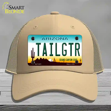 Tailgtr Arizona Novelty License Plate Hat Mesh / Khaki