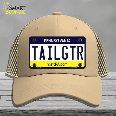 Tailgtr Pennsylvania Novelty License Plate Hat Mesh / Khaki