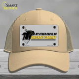 My Other Car Aircraft Carrier Novelty License Plate Hat Mesh / Khaki