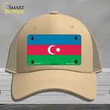 Azerbaijan Flag Novelty License Plate Hat Mesh / Khaki