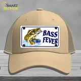 Bass Fever Novelty License Plate Hat Mesh / Khaki