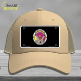 Yavapai Apache Novelty License Plate Hat Mesh / Khaki
