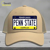 Penn State Pennsylvania State Novelty License Plate Hat Mesh / Khaki
