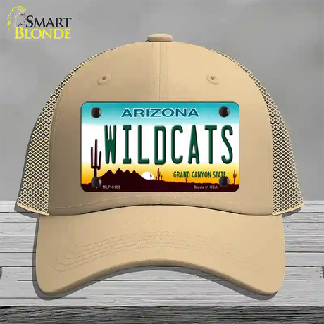 Wildcats Arizona Novelty License Plate Hat Mesh / Khaki