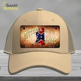 Southern Pride Mississippi Novelty License Plate Hat Mesh / Khaki