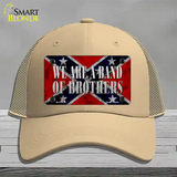 Band Of Brothers Novelty License Plate Hat Mesh / Khaki