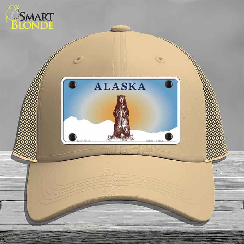 Alaska Bear Novelty License Plate Hat HAT-MLP-9511