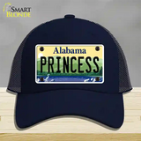 Princess Alabama Novelty License Plate Hat Mesh / Navy