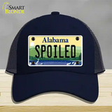 Spoiled Alabama Novelty License Plate Hat Mesh / Navy